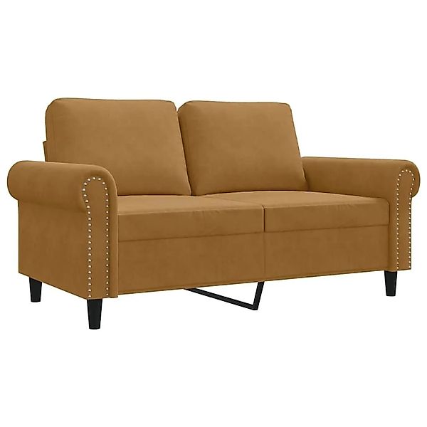 vidaXL 2-Sitzer-Sofa Braun 120 cm Samt 359526 günstig online kaufen