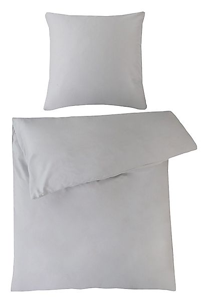 Kaeppel Bettwäsche JARI, Mako-Satin-Bettwäsche, Grau, 135 günstig online kaufen