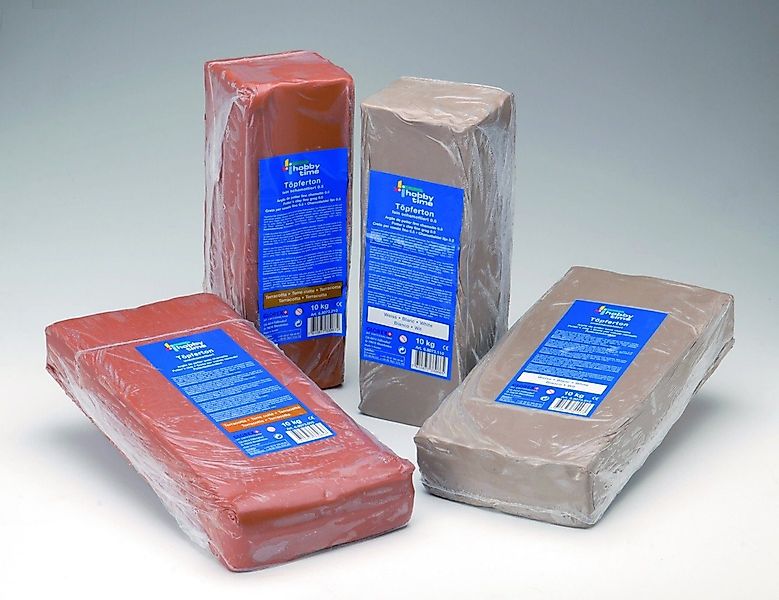 Glorex Bastelnaturmaterial Glorex Töpferton 10 kg, weiß, unschamottiert günstig online kaufen