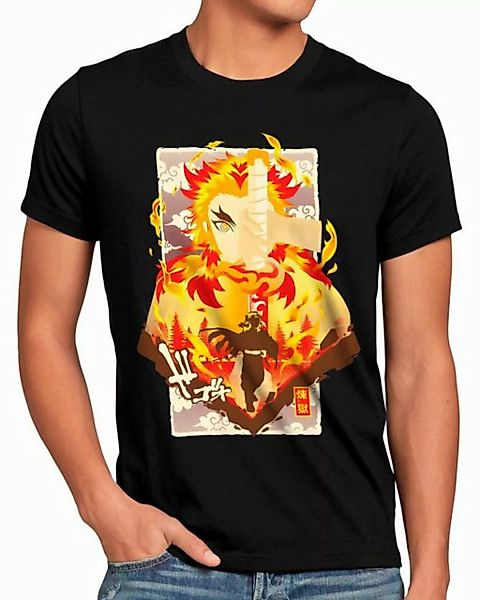 style3 T-Shirt Flame Breath demon slayer anime japan manga cosplay günstig online kaufen