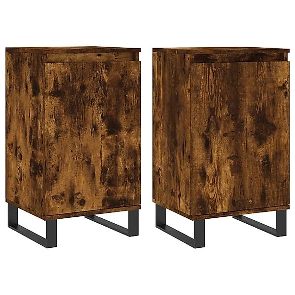 vidaXL Sideboard Sideboards 2 Stk. Räuchereiche günstig online kaufen