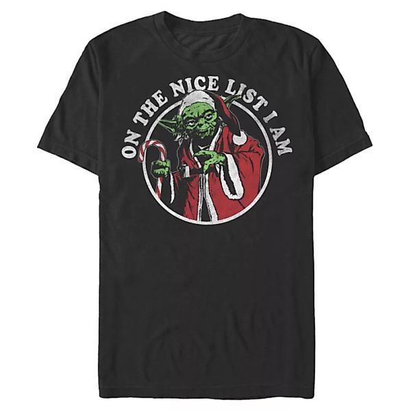 Star Wars - Yoda Nice List - Weihnachten - Männer T-Shirt günstig online kaufen