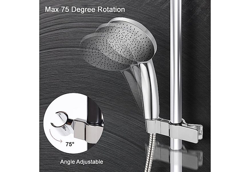 Mutig Handbrause Handbrause Halterung 18-38 mm Verstellbarer Ø, Duschbrause günstig online kaufen