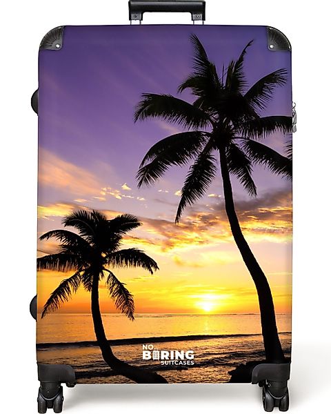 NoBoringSuitcases.com© Hartschalen-Trolley Palmen bei Sonnenuntergang 77 günstig online kaufen