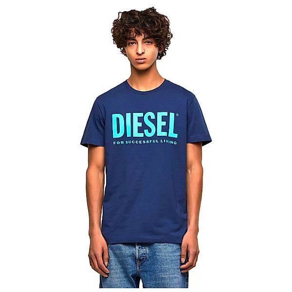 Diesel Diego Logo Kurzärmeliges T-shirt XL Blue günstig online kaufen