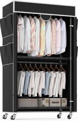 LUCKZON Kleiderschrank 90x45x204 cm mit Reißverschluss günstig online kaufen