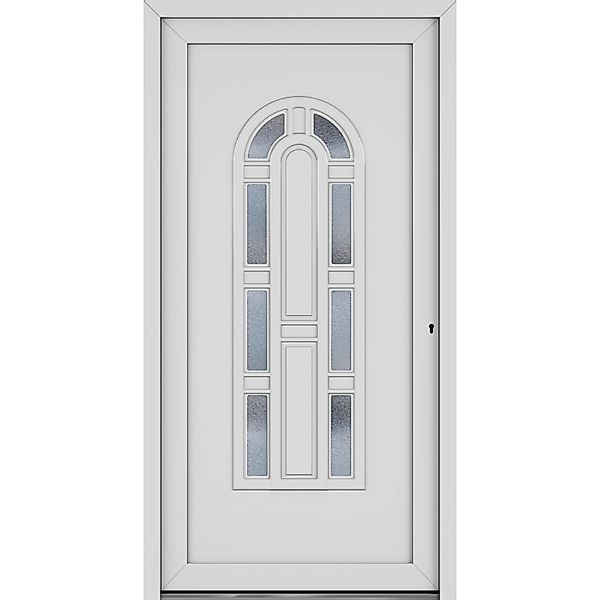 Roro Haustür OKE 1103 Kunststoff Weiß 100 cm x 210 cm DIN R günstig online kaufen