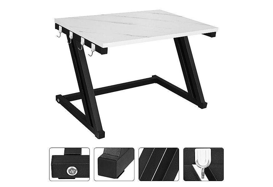 JEOBEST Küchenregal Mikrowellenregal, Holz Mikrowellen Ständer Mikrowelle R günstig online kaufen