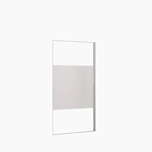 Duschparadies 120 x 200cm Walk in Dusche 8mm Nano Glas Duschwand Milchglass günstig online kaufen