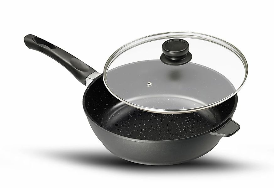 KING Bratpfanne Aluminiumguss 1 Stk. tlg. mit Glasdeckel, Induktion günstig online kaufen