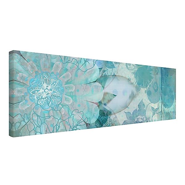Bilderdepot24 Leinwandbild Blumen Modern floral Natur günstig online kaufen