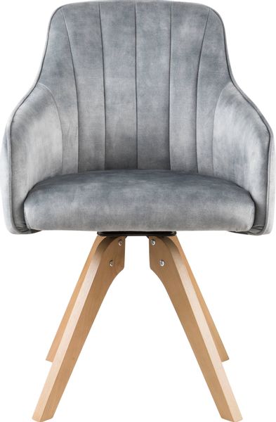 Home affaire Drehstuhl "Sa Calobra" (Set) 2 Stk. Samtvelours mit Rückenstep günstig online kaufen