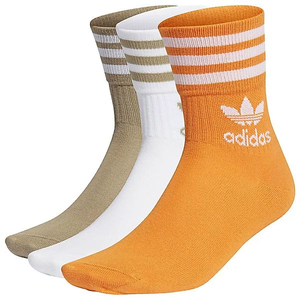 Adidas Originals Mid Cut Crew Socken EU 34-36 White / Focus Orange / Orbit günstig online kaufen