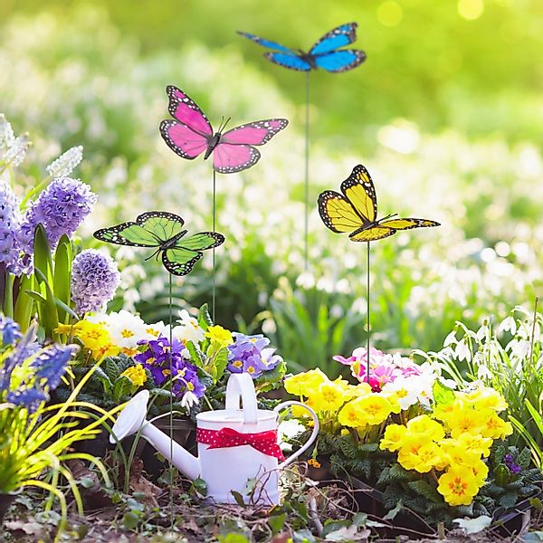 relaxdays Gartenfigur Gartendeko Schmetterling günstig online kaufen