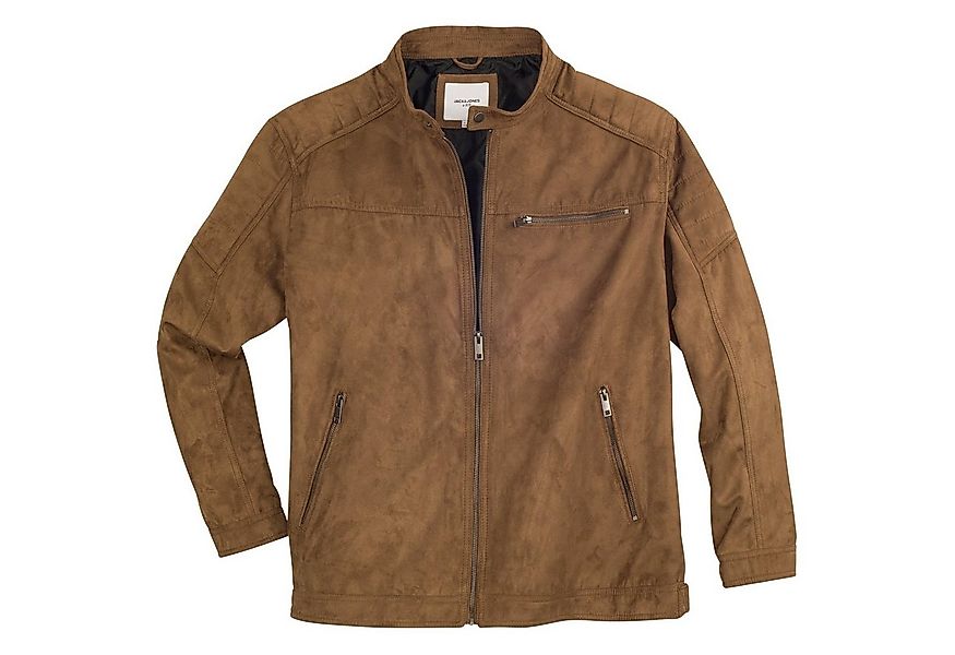 Jack & Jones Bikerjacke Jack&Jones XXL Jacke Biker-Style cognacbraun günstig online kaufen