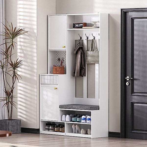 Odikalo Garderobenschrank Kombi-Sethschrank Flurgarderobe Kleiderschrank Ab günstig online kaufen