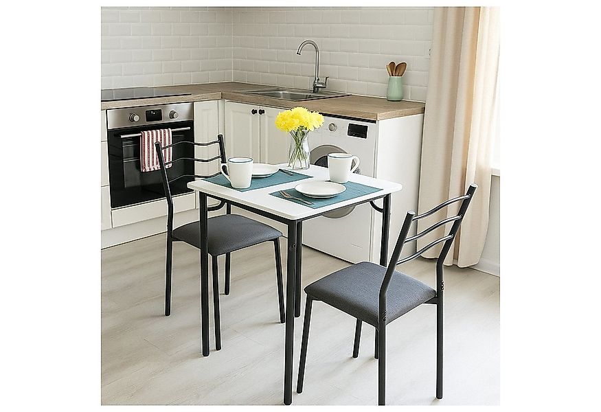 HTI-Living Küchentisch Tischgruppe Thora 3-teilig (Set, 3-St., 1 Tisch, 2 S günstig online kaufen