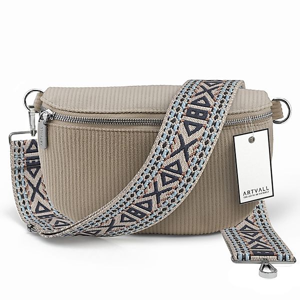 ARTVALL Umhängetasche Cord Handtasche Brusttasche Schultertasche günstig online kaufen