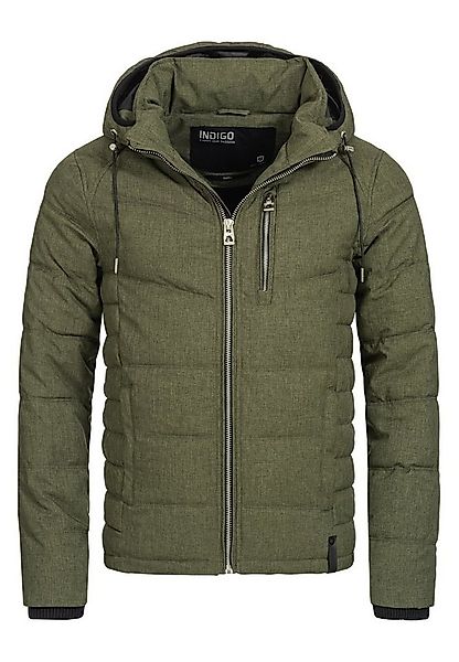 Indicode Steppjacke Herren Circus Herrenjacke Daunen-Optik mit abnehmbarer günstig online kaufen