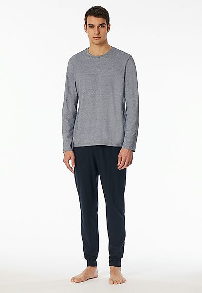 Schiesser Schlafanzug "Casual Essentials" mit feinen, günstig online kaufen