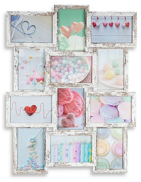 Levandeo® Bilderrahmen Collage, levandeo Bilderrahmen Collage 45x58cm 12 Fo günstig online kaufen