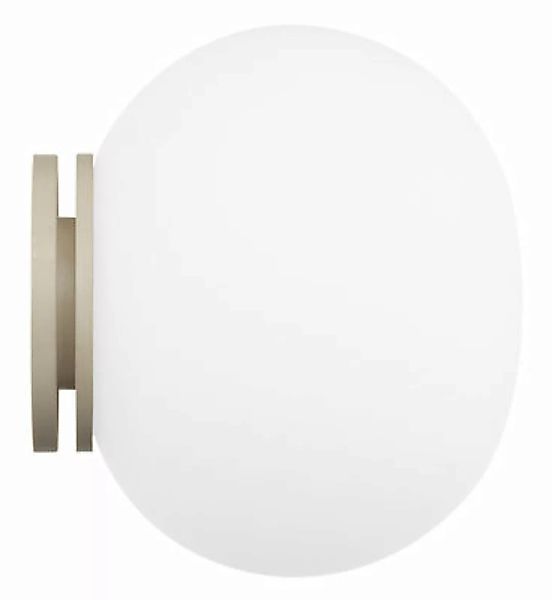 Wandleuchte Mini Glo-Ball glas weiß Deckenleuchte - Flos - Weiß günstig online kaufen