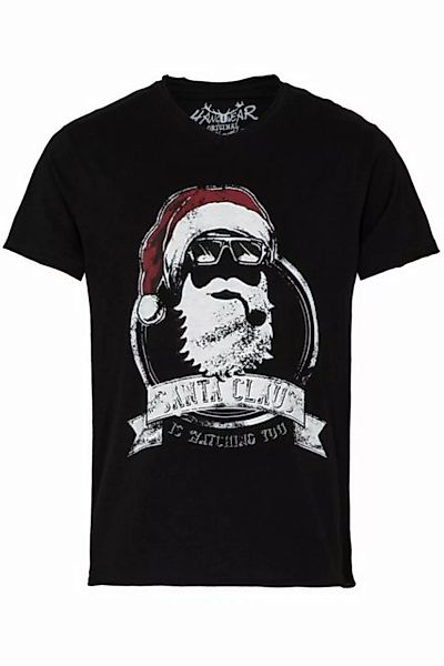 Hangowear Trachtenshirt Trachtenshirt Herren - SANTA CLAUS - schwarz günstig online kaufen