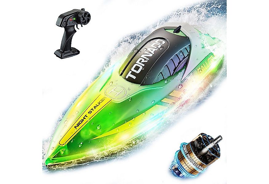 Esun RC-Boot Ferngesteuertes Boot für Pool, 2,4 GHz RC Boot Kinder mit LED- günstig online kaufen
