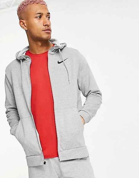 Nike Training – Dri-FIT – Kapuzenpullover aus Fleece mit Reißverschluss in günstig online kaufen