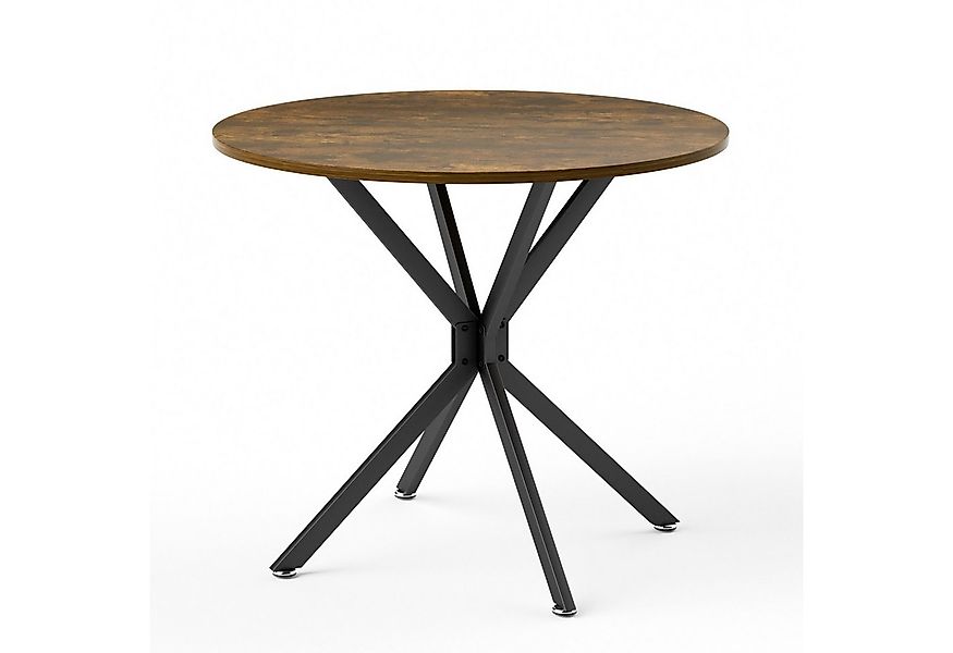 autolock Esstisch Küchentisch 90 cm runder Esstisch mit Metallbeinen für 1- günstig online kaufen