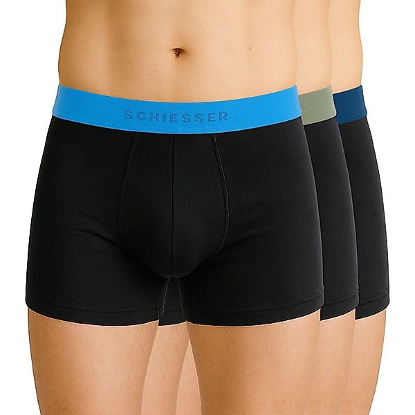 Schiesser Boxershorts "95/5 Multipacks" 3er Pack, mit farblich abgesetztem, günstig online kaufen
