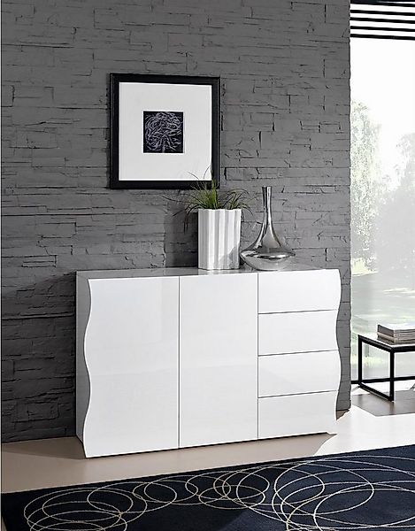 möbelando Sideboard Onda, 130 x 81,2 x 40 cm (B/H/T) günstig online kaufen