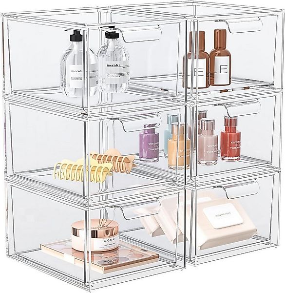 Refined Living Organizer 2er/4er/6er Set Stapelbare Acryl Make-up Organizer günstig online kaufen