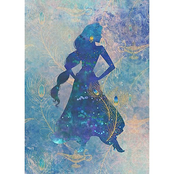 Disney Fototapete Aladdin Jasmine Blau und Lila 200 x 280 cm 610061 günstig online kaufen