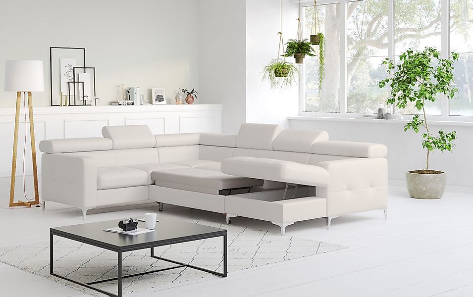 COTTA Wohnlandschaft Sammy U-Form, mit Kopfteilverstellung, günstig online kaufen