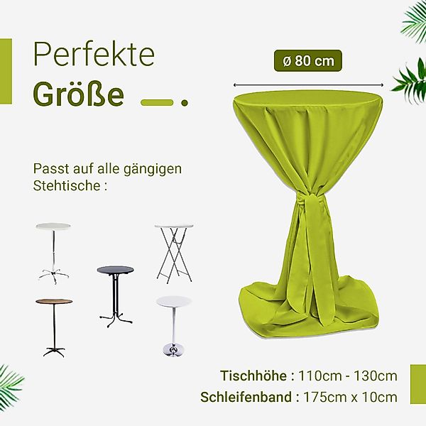 TexDeko Stehtischhusse Premium für Bistrotisch mit günstig online kaufen