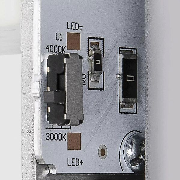 LED Wandleuchte Pema in Grau und Transparent 16W 1400lm IP65 günstig online kaufen