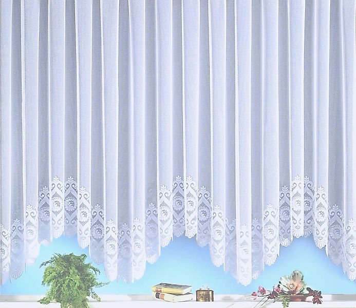 Weckbrodt Gardine "Homburg" Kräuselband 1 Stk. tlg. Bogenstore, Jacquard, h günstig online kaufen