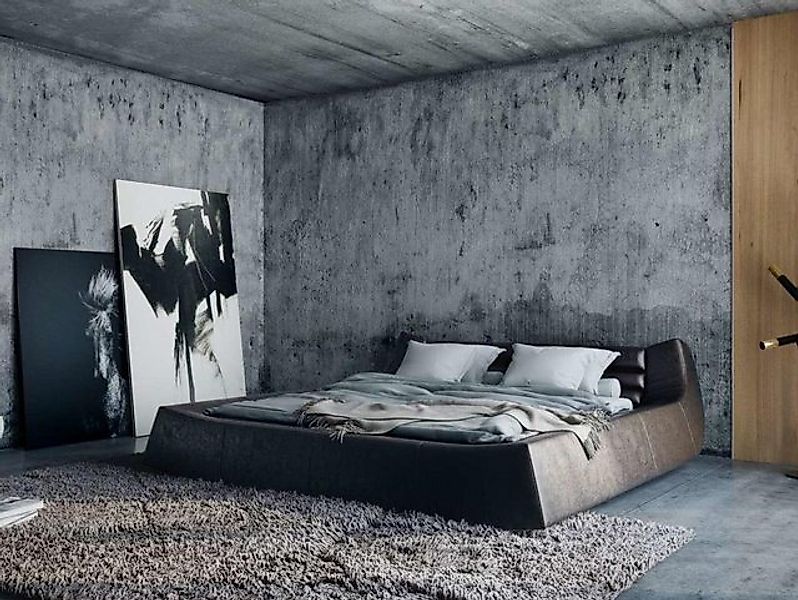 JVmoebel Bett Doppelbett Ehebett Luxur Polsterbett Designbett Leder Betten günstig online kaufen