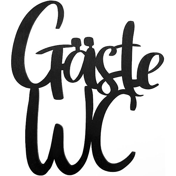 Logbuch-Verlag Dekofigur Gäste-WC Türschild aus Holz günstig online kaufen