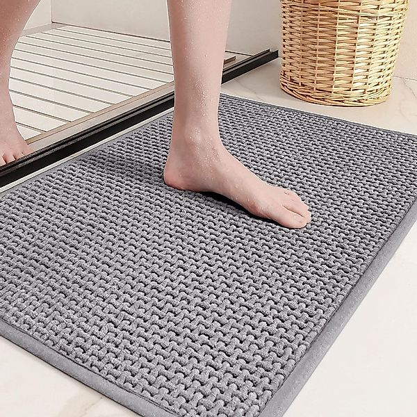 NUODWELL Badematte Badezimmerteppich, Badteppich rutschfest Waschbar, günstig online kaufen
