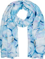styleBREAKER Modeschal Schal Marmor Muster Metallic günstig online kaufen