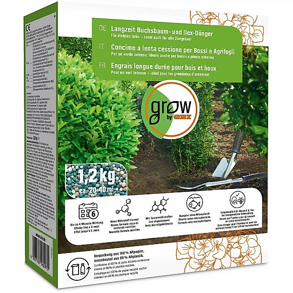 GROW by OBI Langzeit Buchsbaum- und Ilex-Dünger, 1,2 kg günstig online kaufen