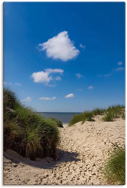 Artland Leinwandbild »Weg zum Strand I«, Strand, (1 St.) günstig online kaufen