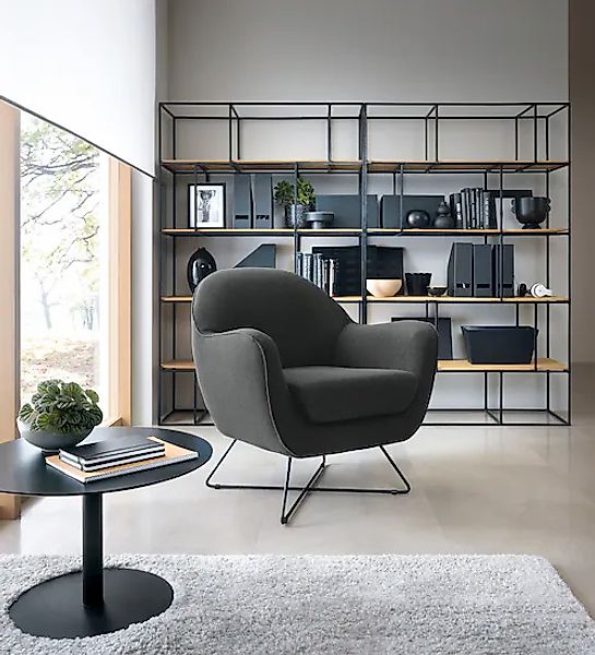 TRENDMANUFAKTUR Sessel »Evora, Loungesessel, Designsessel«, in zeitlosem St günstig online kaufen