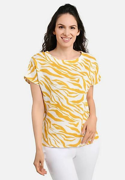 BICALLA T-Shirt Linen Top Print - 11/orange-ecru (1-tlg) günstig online kaufen