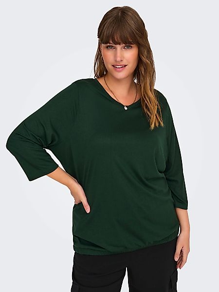 ONLY CARMAKOMA 3/4-Arm-Shirt CARCARLINNE V-NECK 3/4 TOP JRS BF günstig online kaufen