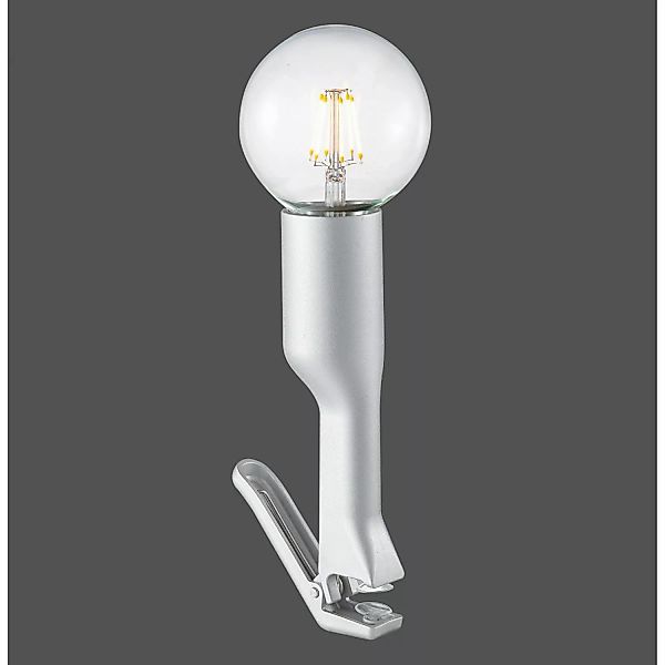 Just Light. Klemmleuchte Turn me Silber H: 20,7 cm günstig online kaufen