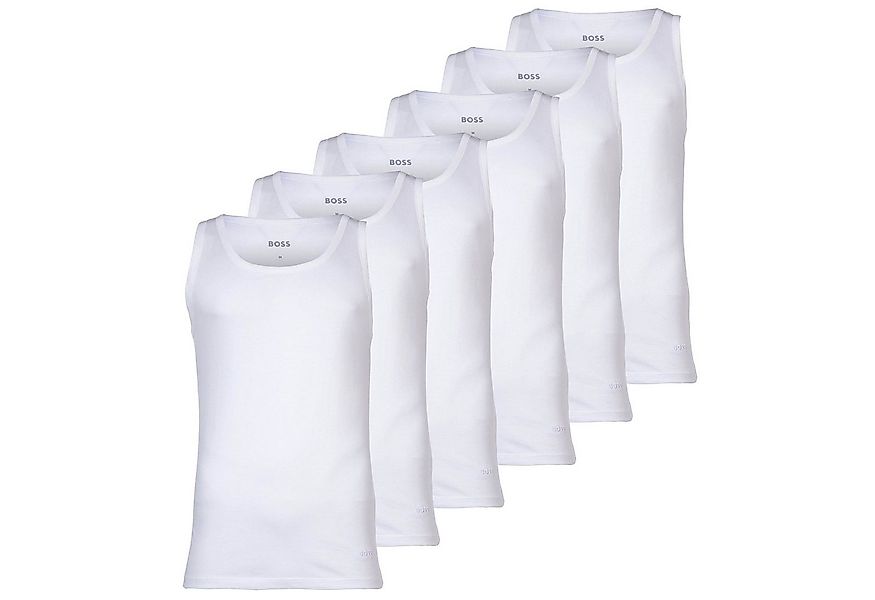 BOSS Unterhemd Herren Unterhemd 6er Pack Baumwolle (Packung, 6er Pack) günstig online kaufen