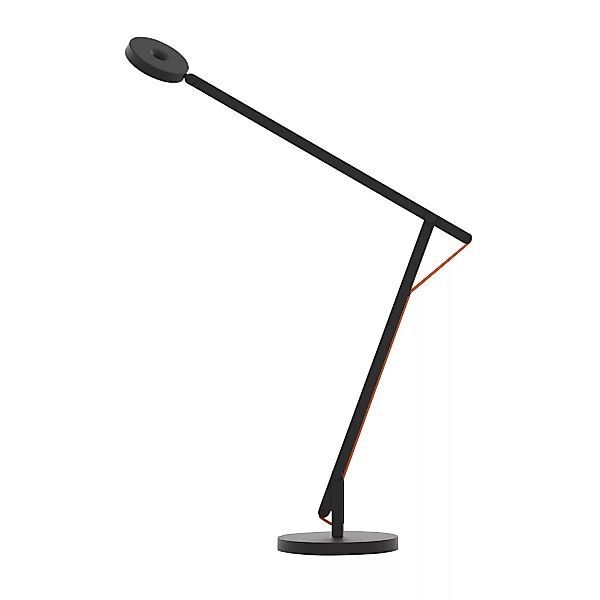 Rotaliana - String T1 LED Schreibtischleuchte - schwarz matt/Kabel orange/B günstig online kaufen